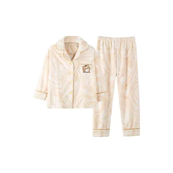 OEING Pajama Set Women's Yellow