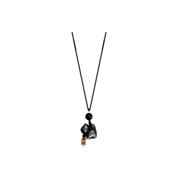 Shiban Silver Sheen Obsidian Necklaces Women's