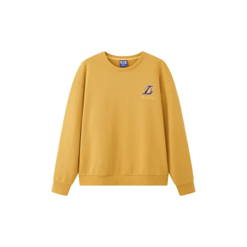 NBA Los Angeles Lakers Sweatshirts Unisex Yellow