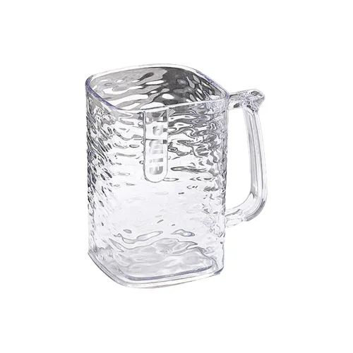 One Mai House Minimalist Style Glacier Etched Couple's Cup Clear White 350ml