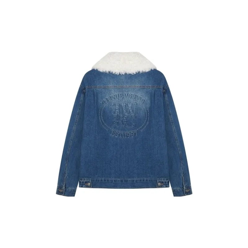 Teenie Weenie Cropped Coat Women's Light Blue-1