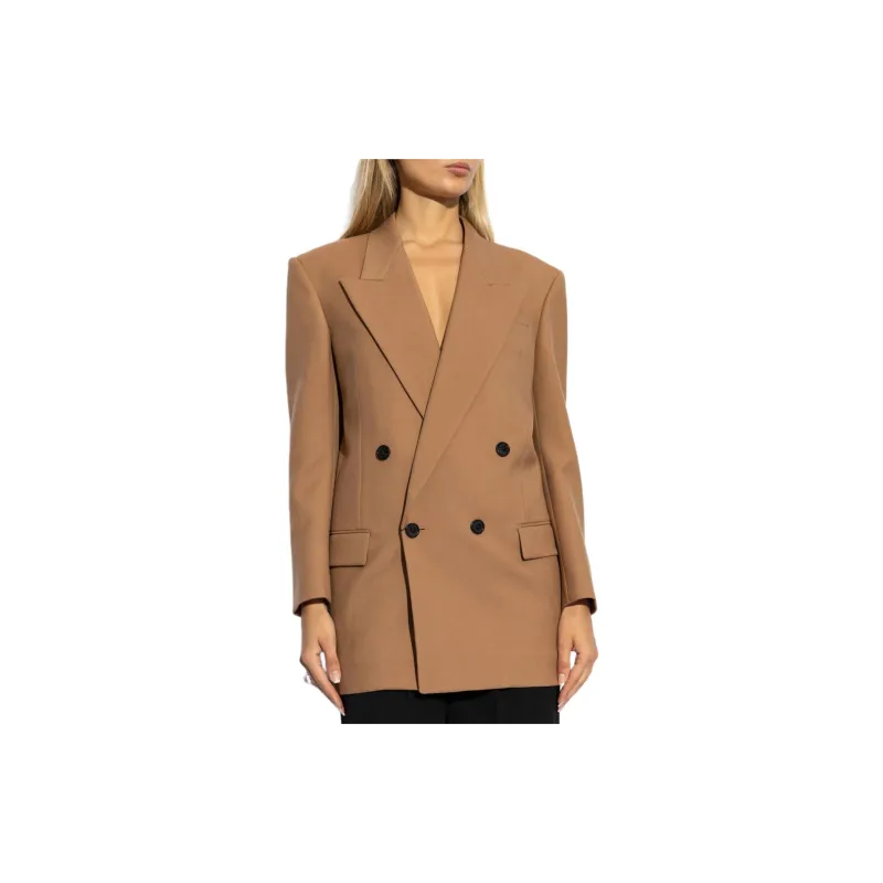 SAINT LAURENT Double-Breasted Oversized Jacket-4