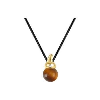 Bezzo Tiger's Eye Stone Necklaces Unisex