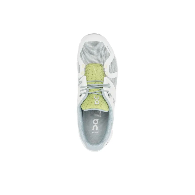 On Cloud 5 Push Anti Slip Wear Resistant Low Top Casual Running Shoes Women's Gray White-4
