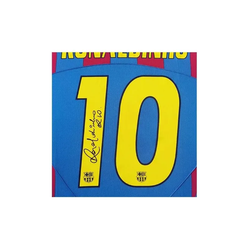 Yi Shot Jersey Barcelona Soccer Club Included SA Certificate Framed And Collectible Unisex-1