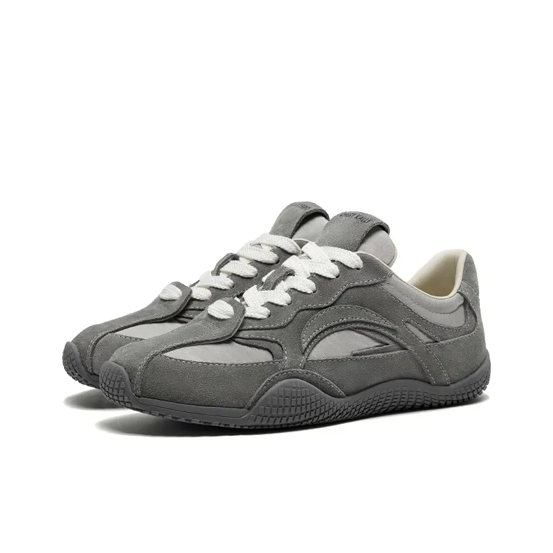 CHERYKALLY Anti Slip And Wear Resistant Lightweight Low Top Skateboard Shoes Women's Dark Gray-1