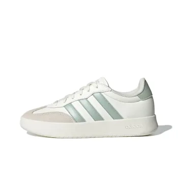 Adidas BARREDA Anti Slip Wear Resistant Low Top Skateboard Shoes Women's White