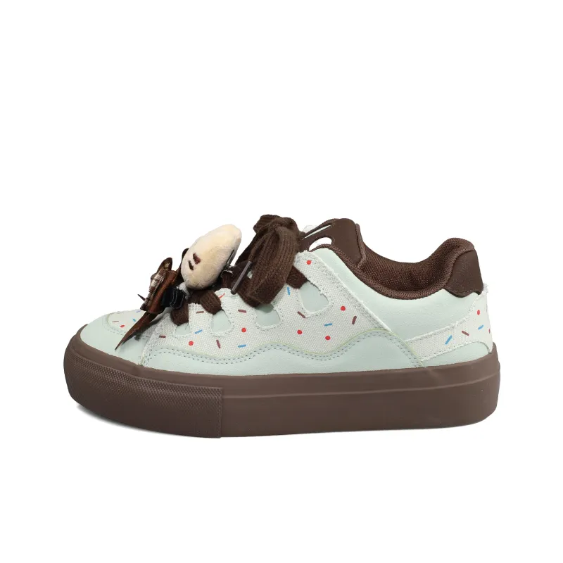 B10CROWN Anti Slip Wear Resistant Lightweight Breathable Low Top Skateboard Shoes Women's-1
