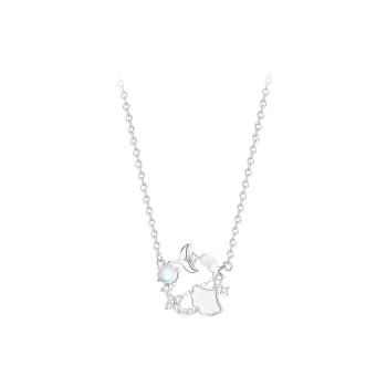 STQ S999 Fine Silver Necklaces Women's Gift Box Set