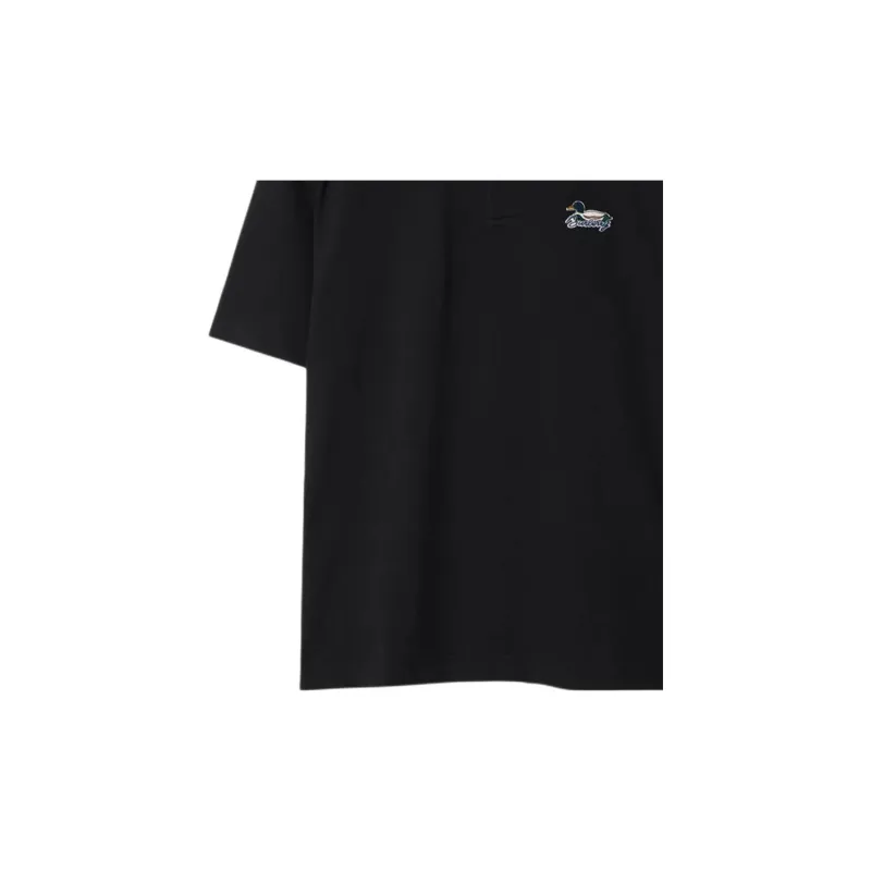 Burberry Logo patch Cotton Polo Shirt-5