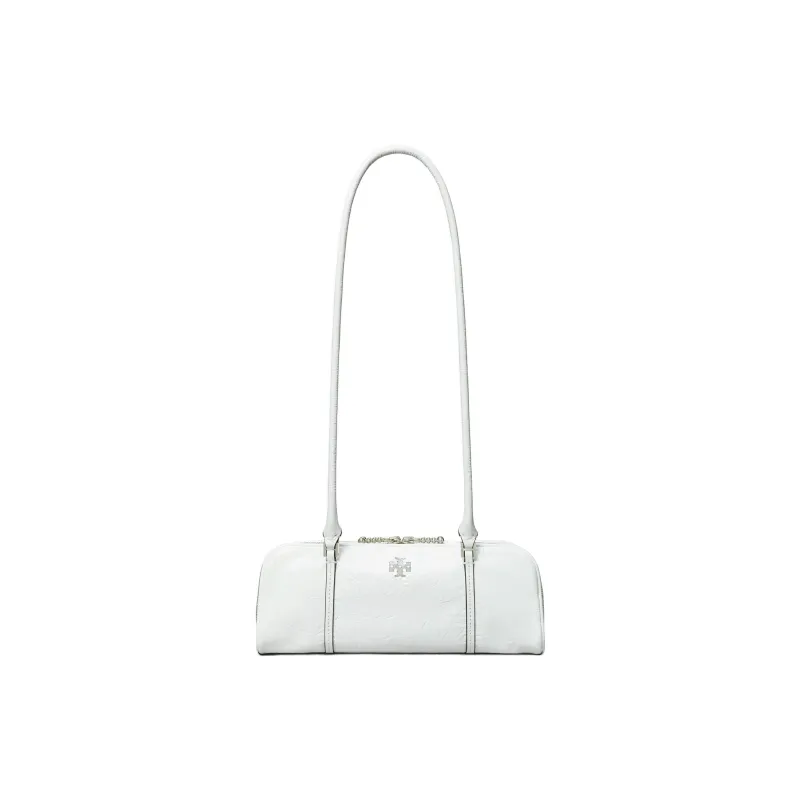 TORY BURCH Pleated Leather Handbag, Shoulder Bag Mini Women's White-0