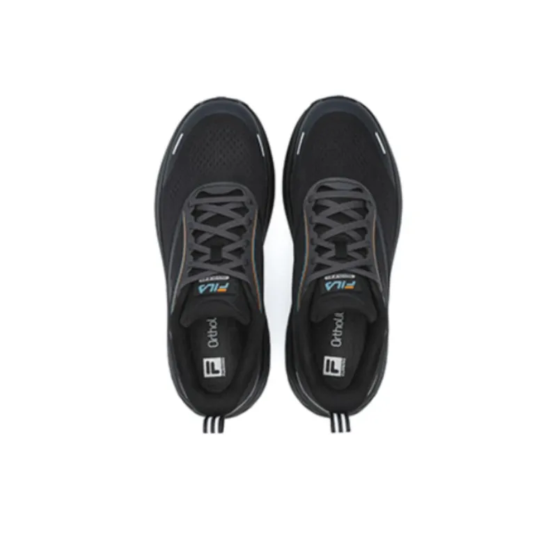 FILA NUVOLE 2 Anti Slip Wear Resistant Low Top Casual Running Shoes Men's Black-2