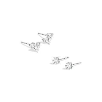 BLANK IN BLANK Sterling Silver Stud Earrings Women's Couple Girlfriend Bestie Girl Birthday Gift