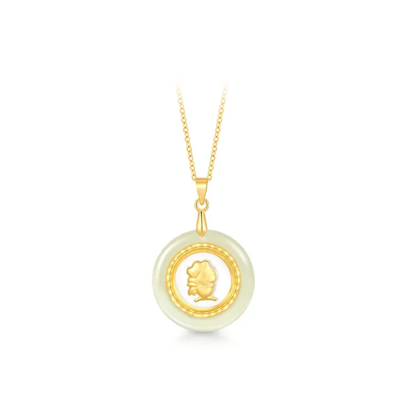 Zhou Jifeng Necklaces Green Jade Women's-13