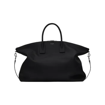 SAINT LAURENT YSL Grained Leather Shoulder Bag Crossbody Bag Handbag Men's Black