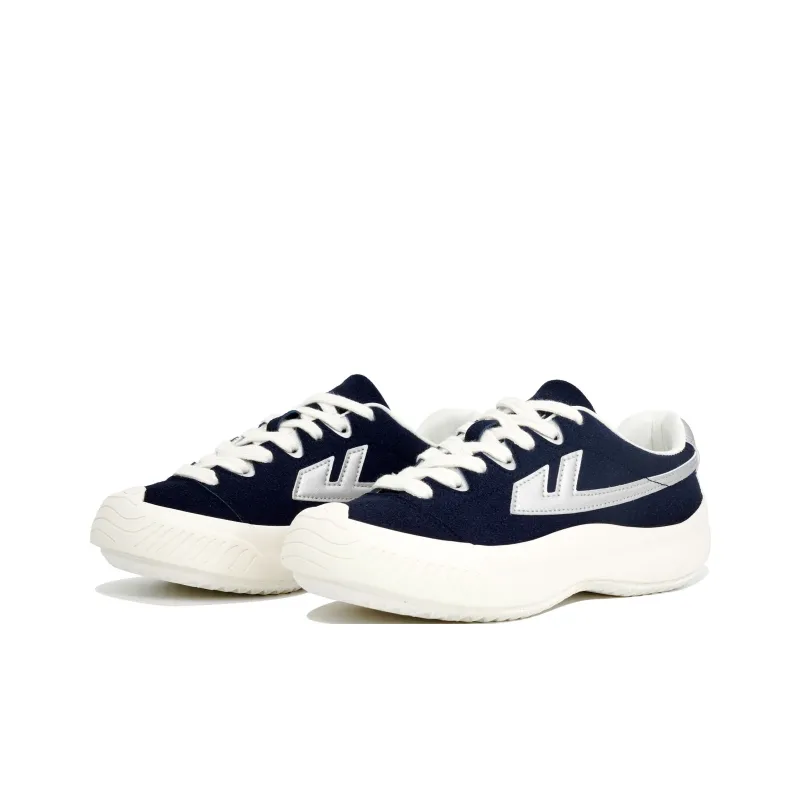 Warrior Heaven's Power, Fashion Canvas Shoes Skateboard Shoes Unisex Dark Blue/Silver-2