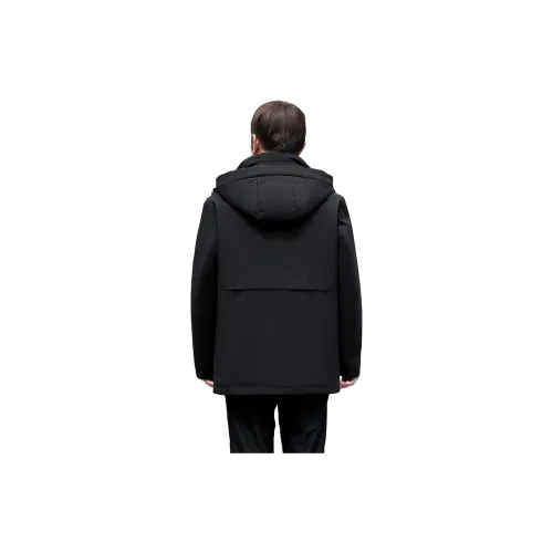 YAYA Down Jackets Men Black