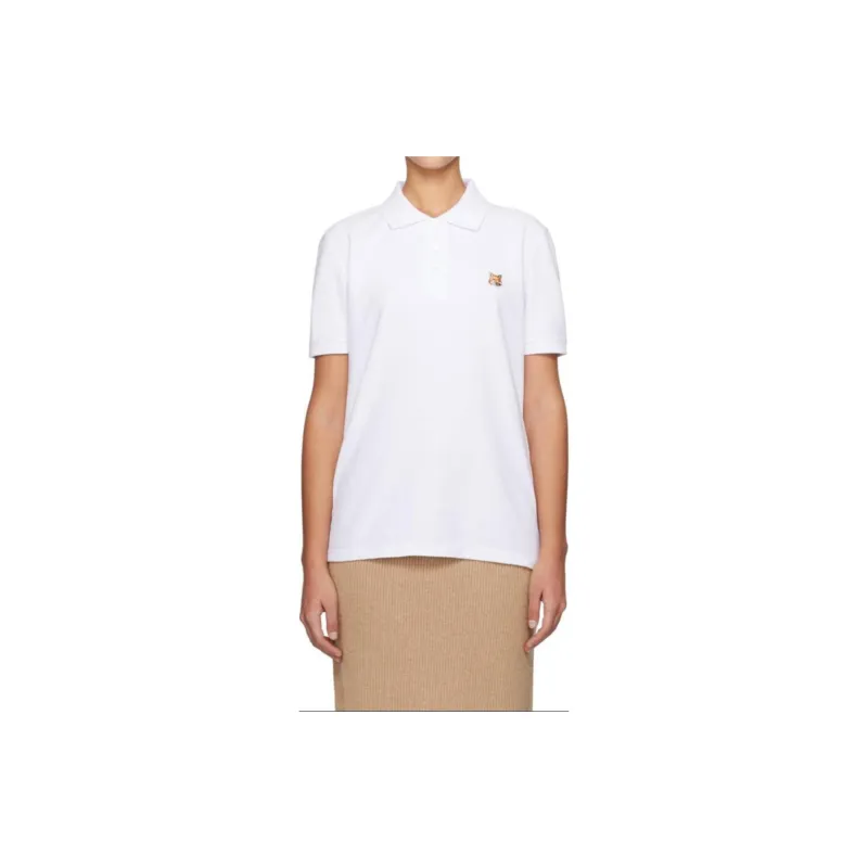 Maison Kitsune Polo Shirts Men White-4