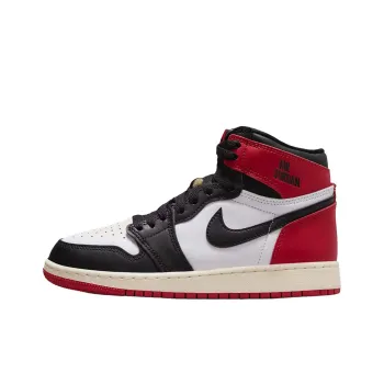 Jordan Air Jordan 1 Anti Slip Wear Resistant High Top Children's Basketball Shoes Red Teenagers