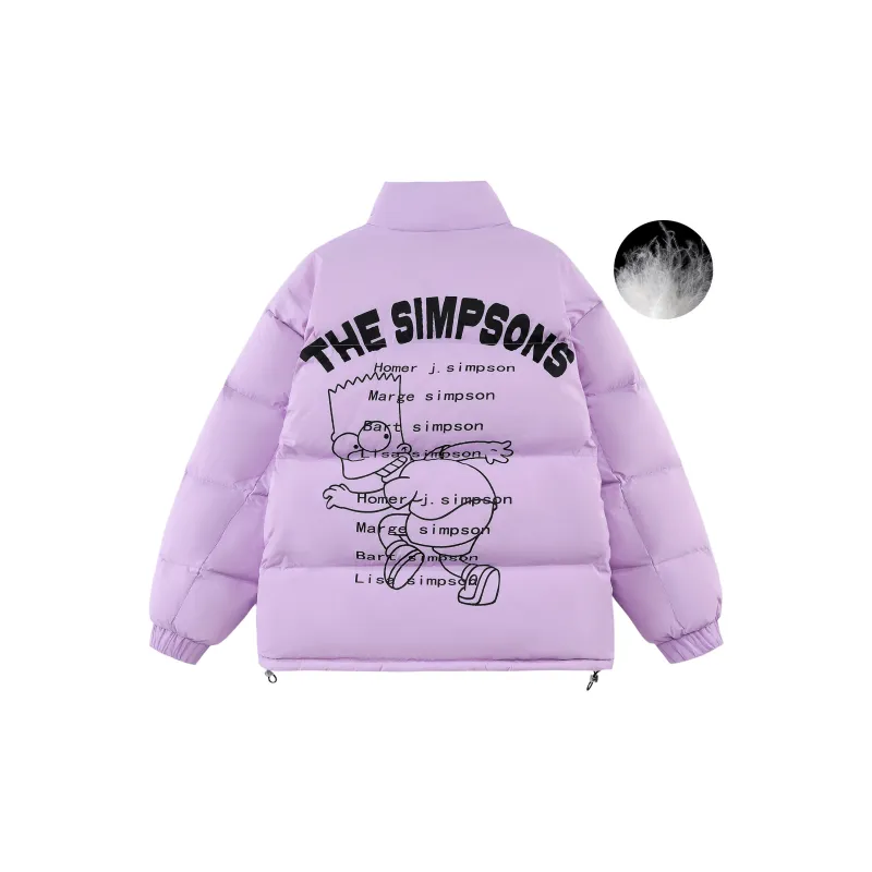 The Simpsons Down Jacket Coat Unisex-5