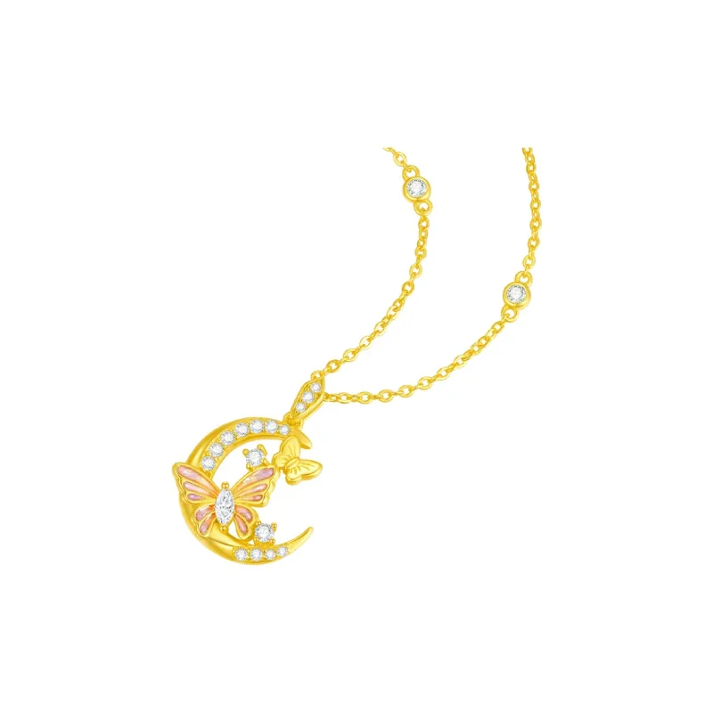 CHOW TAI SENG S925 Silver Necklaces Women's-1