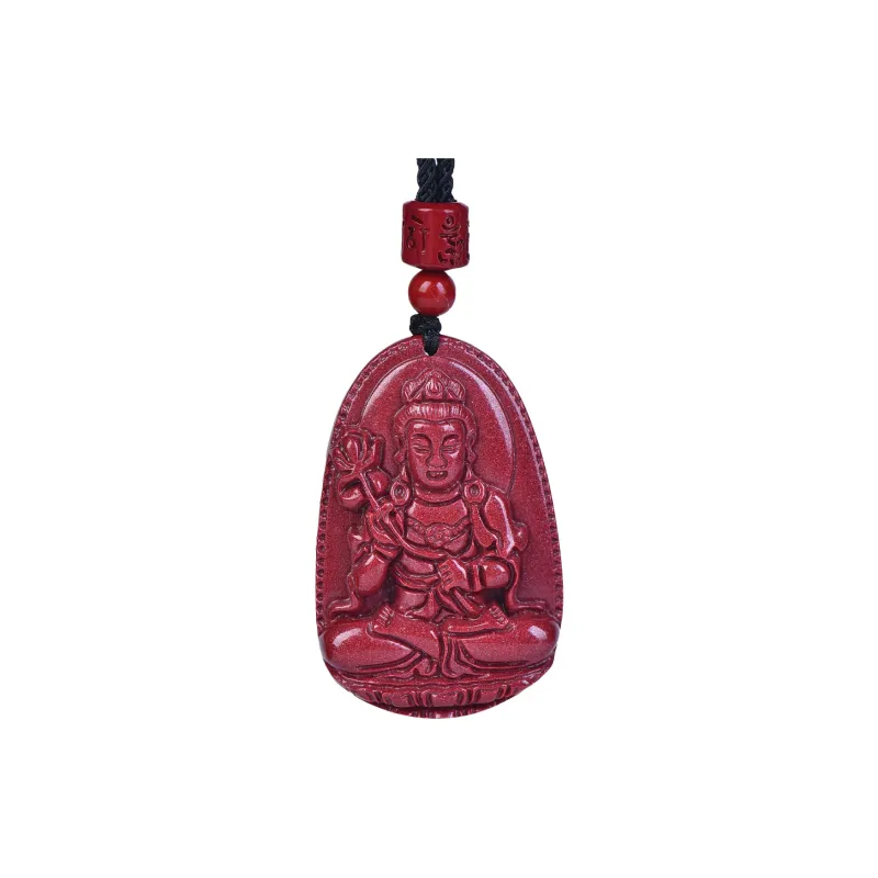 Stone On The Line Cinnabar Pendants Unisex-10