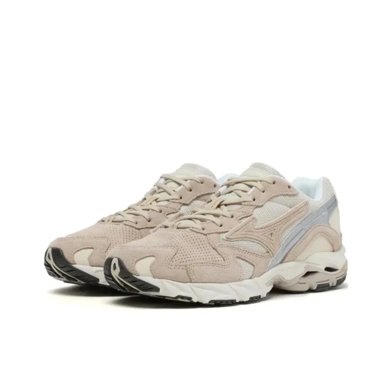 Mizuno Wave Rider 10 Anti Slip Wear Resistant Low Top Running Shoes Unisex Beige Brown-2