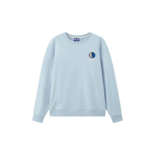 NBA Dallas Mavericks Sweatshirts Unisex Light Blue