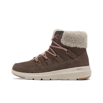 Skechers ON THE GO Wear Resistant Slip Resistant Short Snow Boots Women's Brown