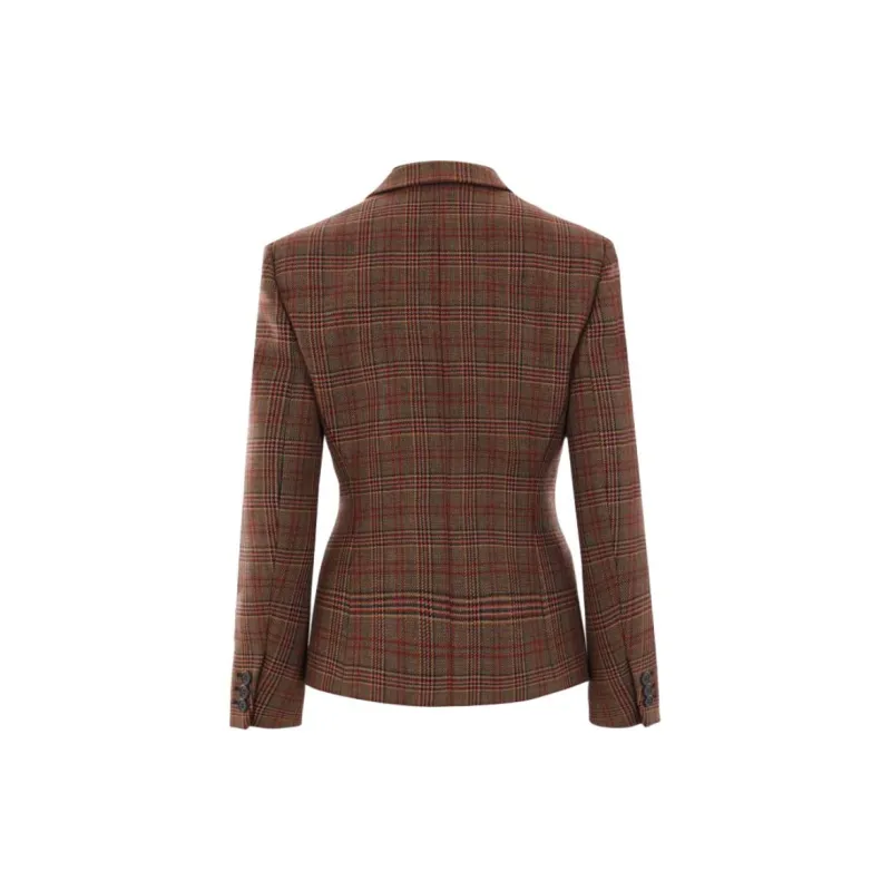 PRADA Checked Single Breasted Jacket-1