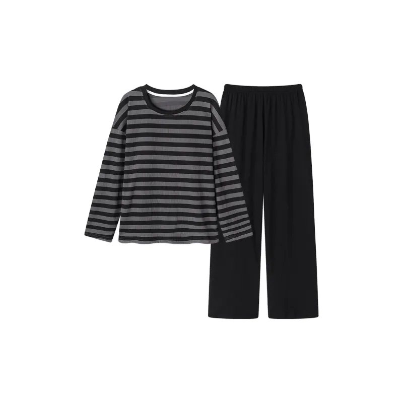 Follow The United States Pajama Set Women's Gift Box Set Black-0