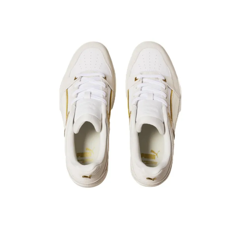 PUMA Slipstream Anti Slip Wear Resistant Low Top Skateboard Shoes Women's Beige-2
