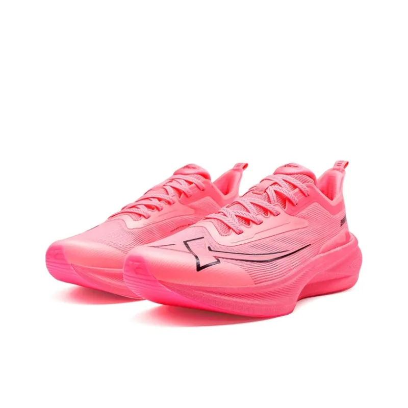 XTEP Two Thousand Kilometers 2.0 Cushioning Wear Resistant Low Top Training Running Shoes Men's Pink Frenzy Panther-3