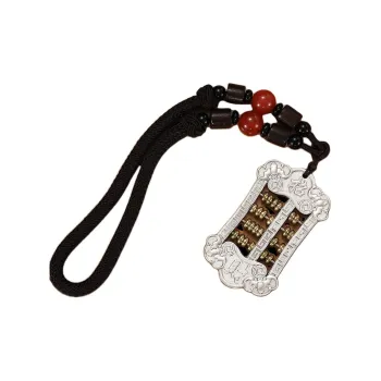 QINGFU 999 Fine Silver Keychains Unisex