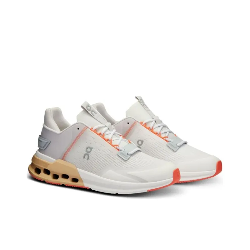 On Women's Cloudnova Flux 'Undyed White Savannah' Women's-2
