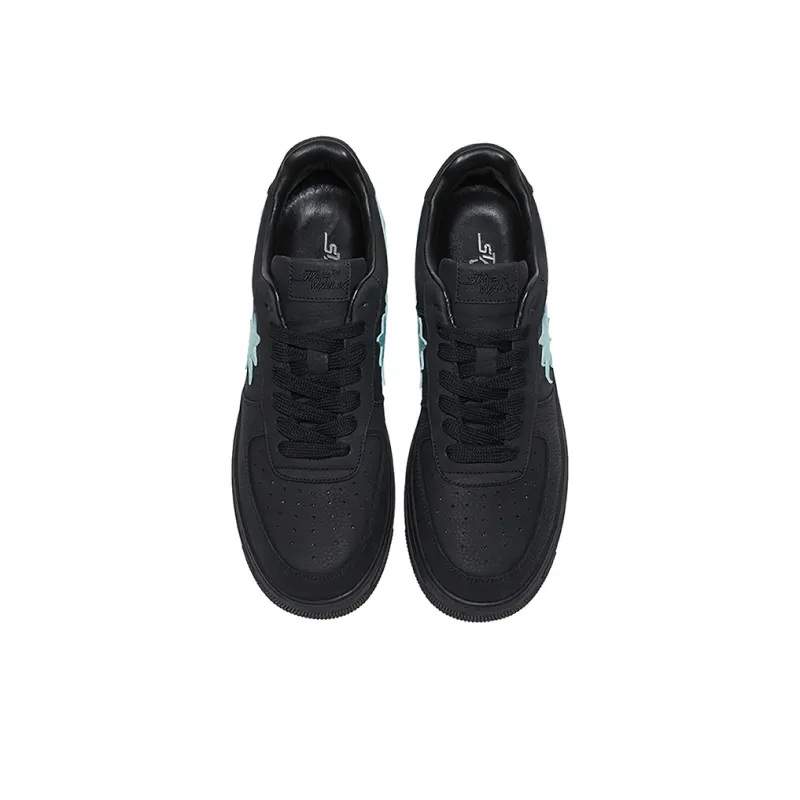 Starwalk Soldier Stars Shoes Anti Slip And Wear Resistant Breathable Low Top Skateboard Shoes Unisex Black-9