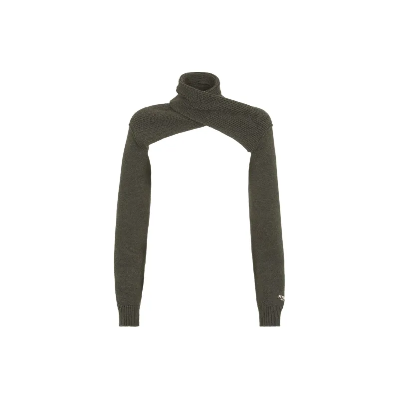 FENDI Cashmere Shawls Women's Green-0