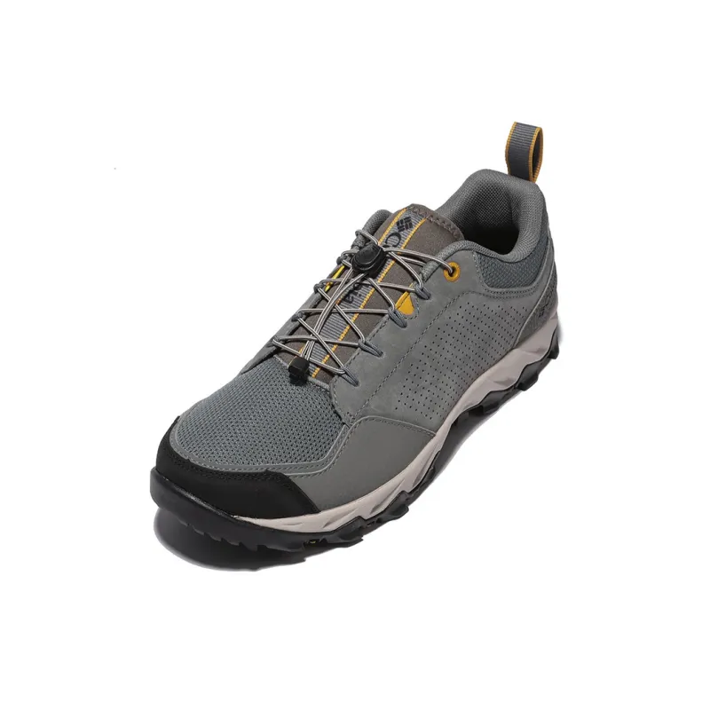 Columbia Wear Resistant Low Top Trekking Shoes Men's Gray Green-1