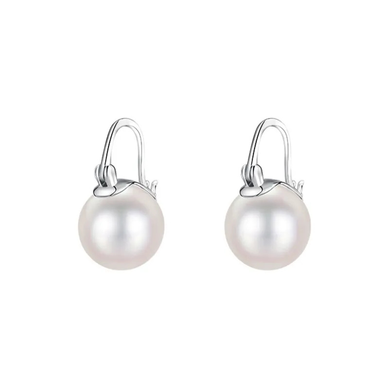 WEST ISLAND 925 Sterling Silver Artificial Pearl Earrings Women's-0