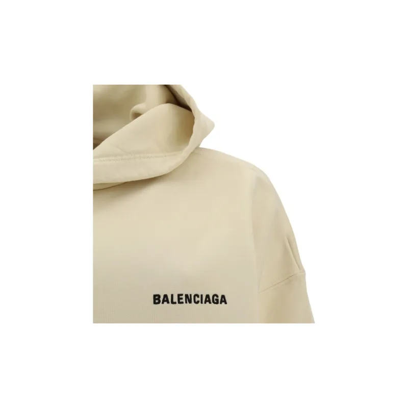 Balenciaga Sweatshirt Loose Fit Style Women's Ivory White-4