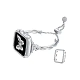 Twisted Fried Dough Bracelet, Silver