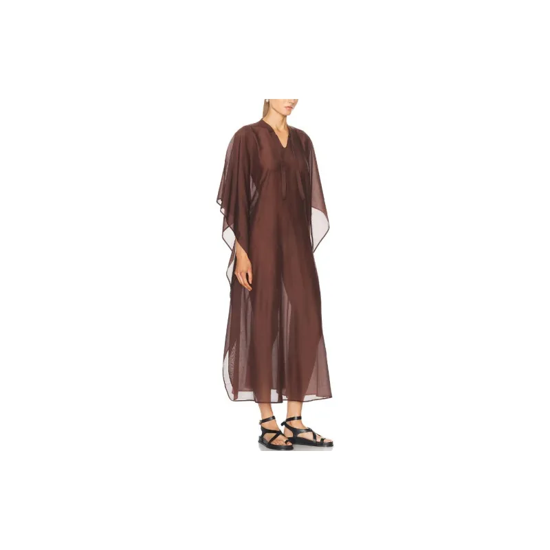 BODE Long-Sleeved Dresses Women's Brown-1