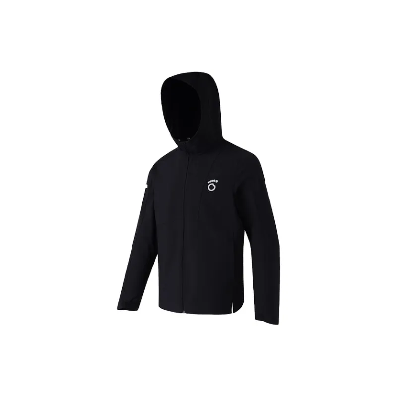 Macondo Waterproof And Windproof To Keep Warm Windbreaker Jacket Men's Black-1