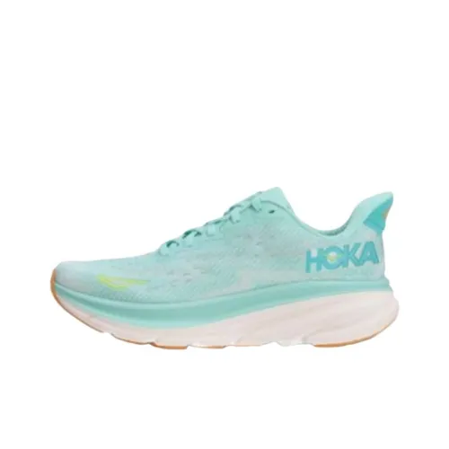HOKA ONE ONE Clifton 9 Anti Slip Wear Resistant Low Top Casual Running Shoes Unisex Blue