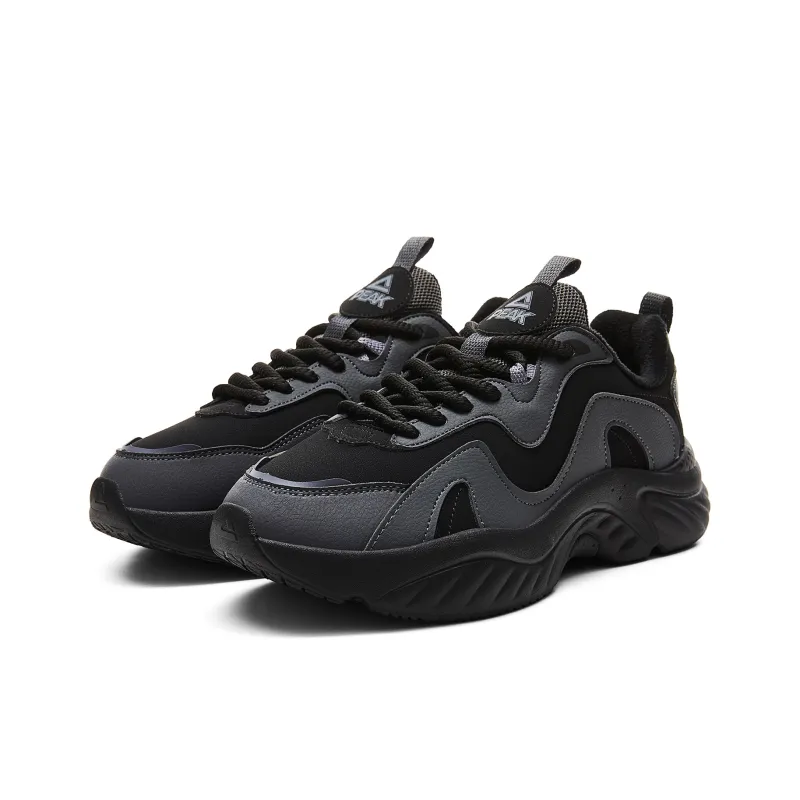 PEAK Casual Shoes Men Low Top Gothic Gray Black-2