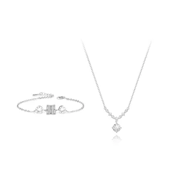 KUMET Sterling Silver Bracelets Women's Couple Birthday Gift For Anniversary