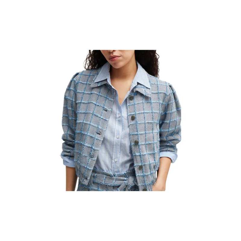 HUGO BOSS Check pattern Tweed Jacket-4