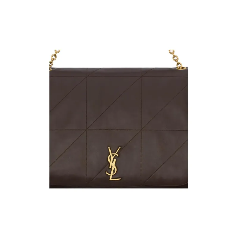 SAINT LAURENT Lambskin Shoulder Bag, Crossbody Bag, Handbag Women's Dark Umber-6