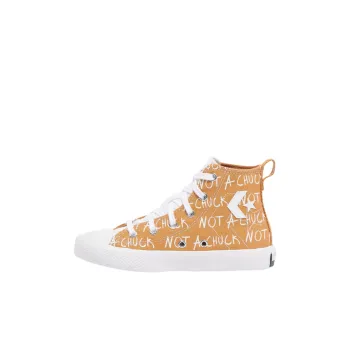 Converse UNT1TL 3D Anti-Slip Wear-Resistant High-Top Kids Canvas Shoes Yellow Children Aged 3-7 Years Old
