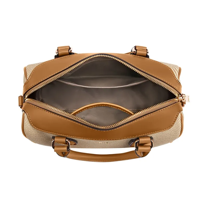 POLO Synthetic Leather Handbag Tubas Women's Yellow Brown-3